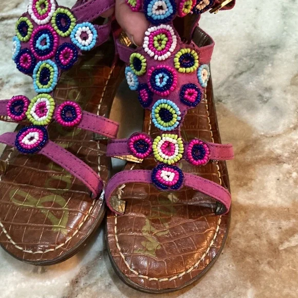 Girls beaded Sam Edelman.  Size 1 - Picture 7 of 8